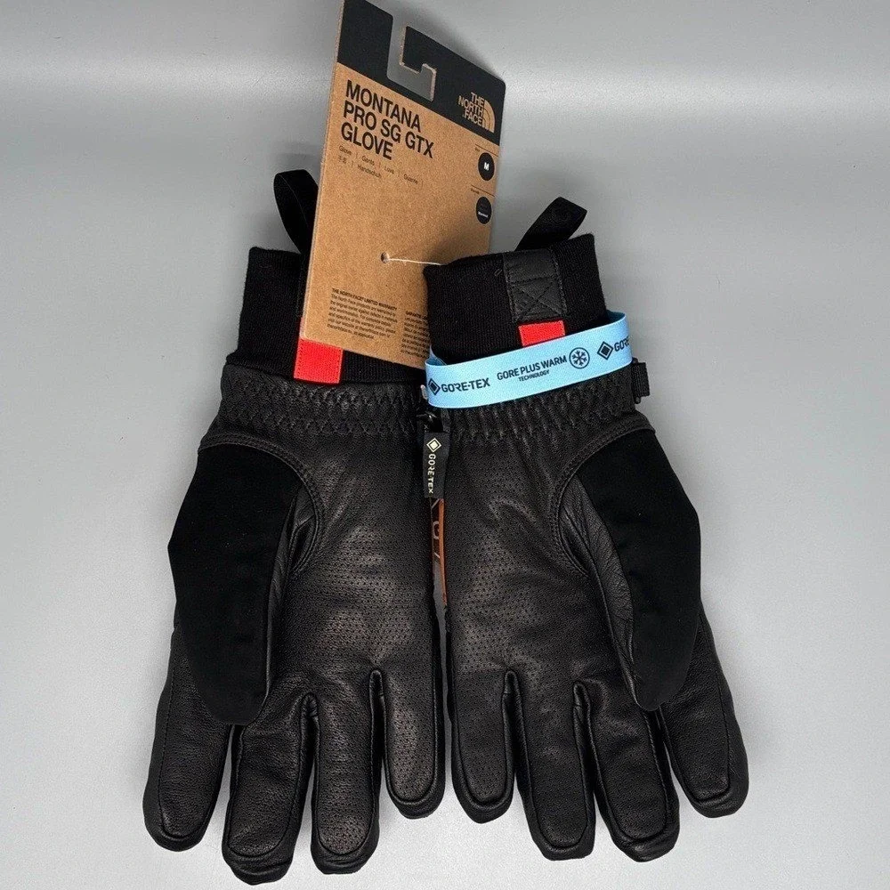 The‎ North Face Montana Pro SG GTX Gore-tex Asphalt Grey Gloves Men's Sz Med NWT